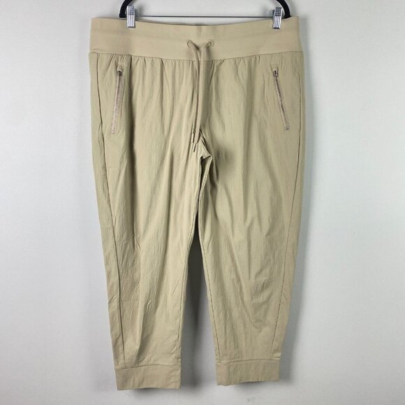 ATHLETA Trekkie North Jogger Pant Tan Womens 20 #405726 - Picture 1 of 11
